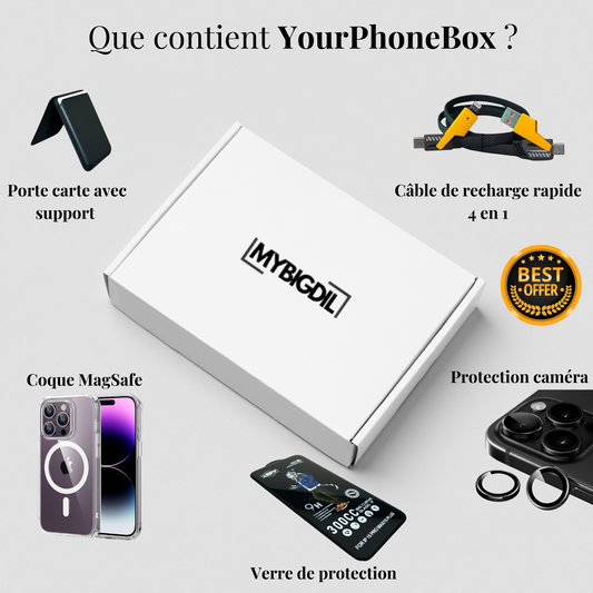YourPhoneBox - Pack 2 (Porte carte avec support)